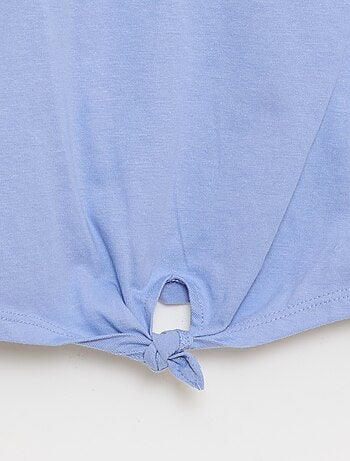 T-shirt avec nœud à la taille
