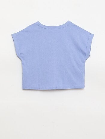 T-shirt avec nœud à la taille