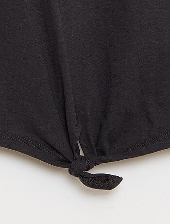 T-shirt avec nœud à la taille