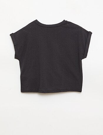 T-shirt avec nœud à la taille