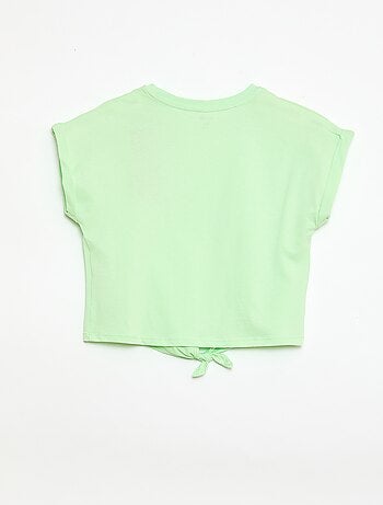 T-shirt avec nœud à la taille