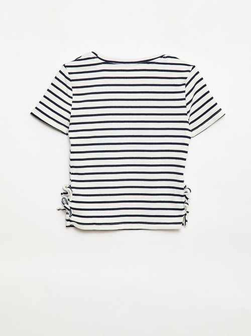 T-shirt avec nœuds fantaisie - Kiabi