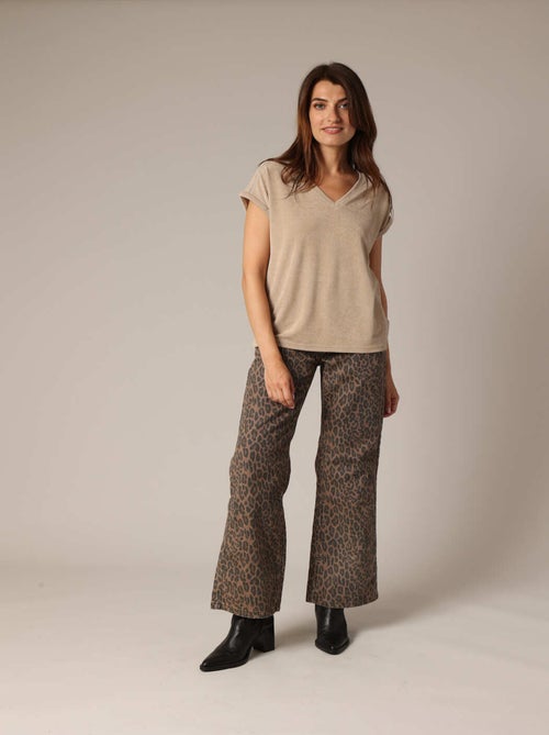 T-shirt avec passepoil fantaisie 'Deeluxe' - Kiabi