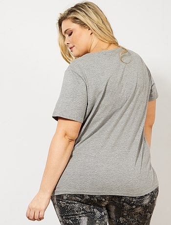 T-shirt avec perles - Kiabi