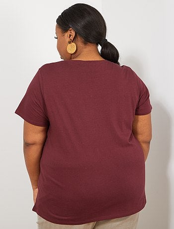 T-shirt avec perles - Kiabi