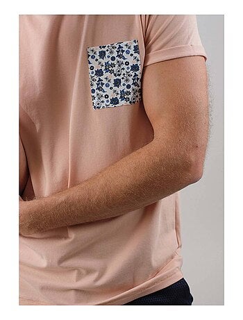 T-shirt avec poche à motifs 'Deeluxe'