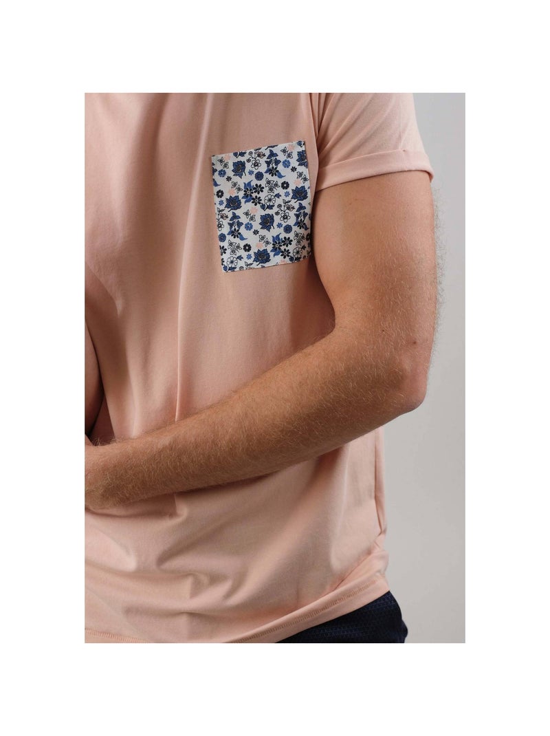 T-shirt avec poche à motifs 'Deeluxe' Rose clair - Kiabi