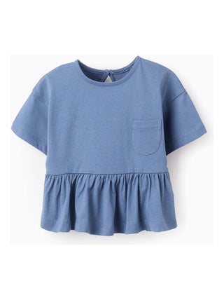 T-shirt avec Poche à Volants