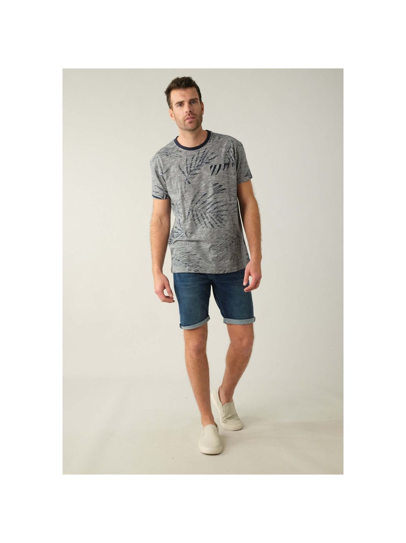 T-shirt avec poche 'Deeluxe' Bleu marine - Kiabi