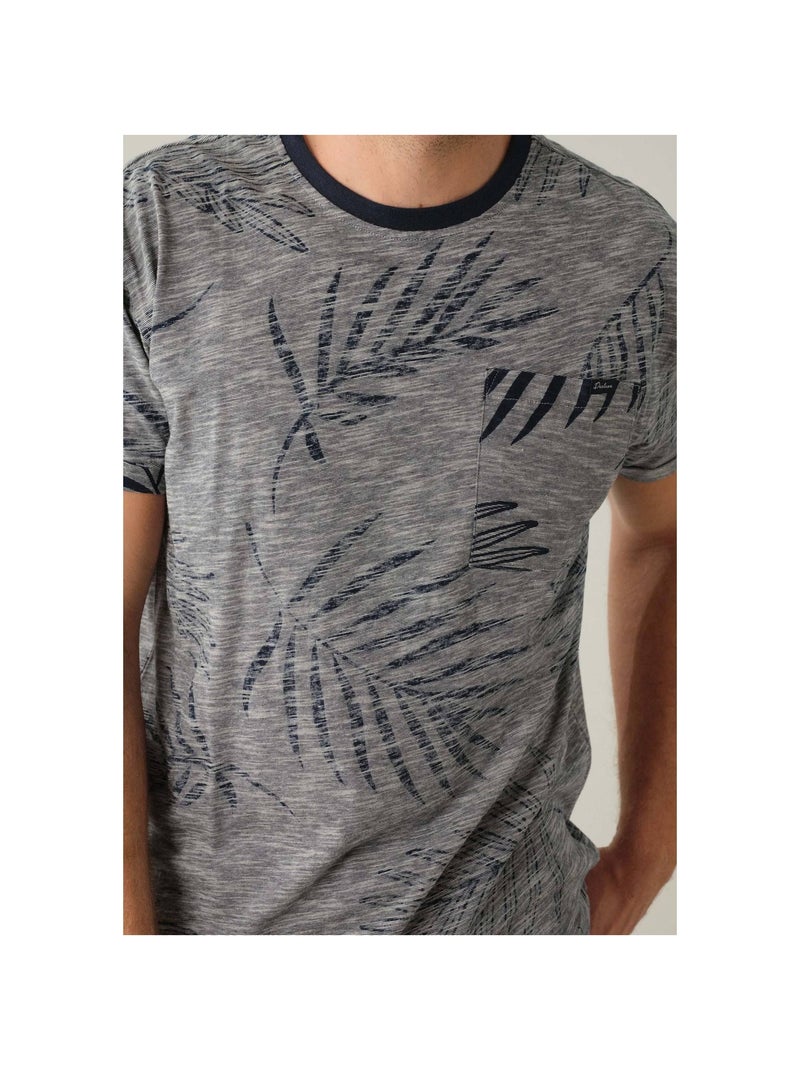 T-shirt avec poche 'Deeluxe' Bleu marine - Kiabi