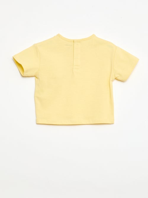 T-shirt avec poche fantaisie et broderie - Kiabi
