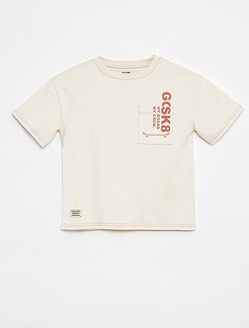 T-shirt avec poche imprimée - cradle to cradle