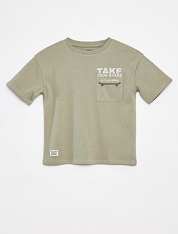 T-shirt avec poche imprimée - cradle to cradle