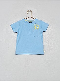 T-shirt avec poche poitrine - Kiabi