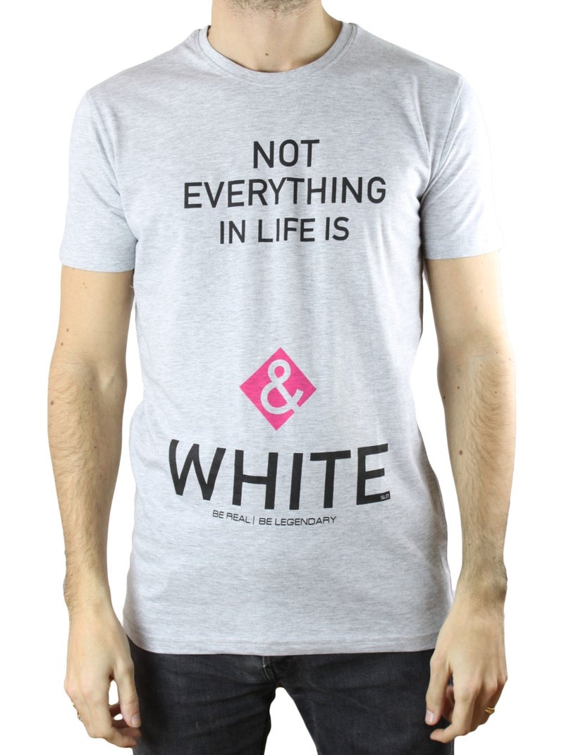 T-Shirt avec print Kebello Gris - Kiabi
