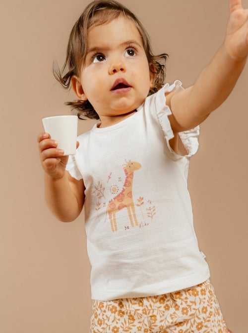 T-shirt avec short, Coton Noukie's - Kiabi T-shirt avec short, Coton Noukie's - Kiabi