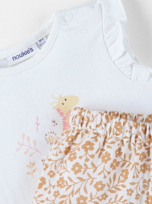 T-shirt avec short, Coton Noukie's - Kiabi T-shirt avec short, Coton Noukie's - Kiabi