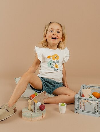 T-shirt avec short, Coton Noukie's