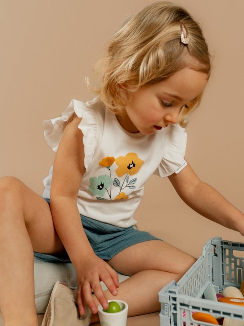 T-shirt avec short, Coton Noukie's - Kiabi