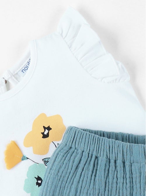 T-shirt avec short, Coton Noukie's - Kiabi