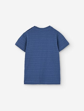 T-shirt avec Texture et Poche