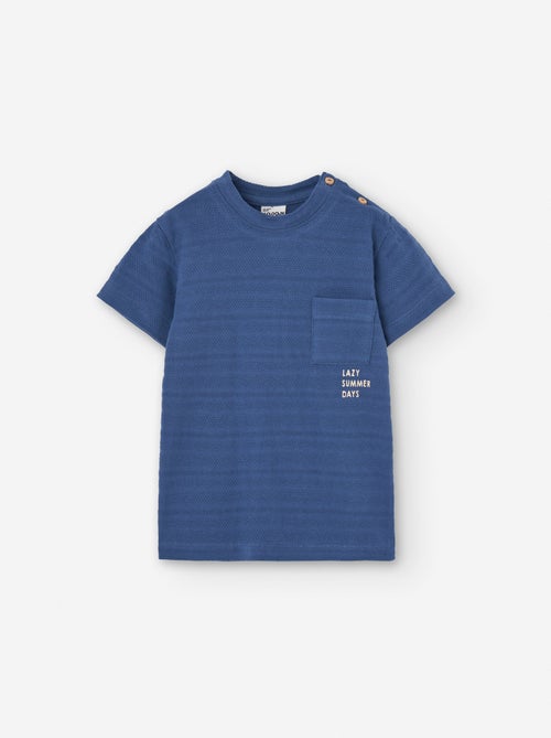 T-shirt avec Texture et Poche - Kiabi