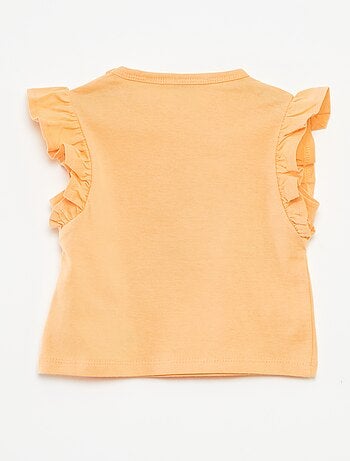 T-shirt avec volants 'Les Schtroumpfs'