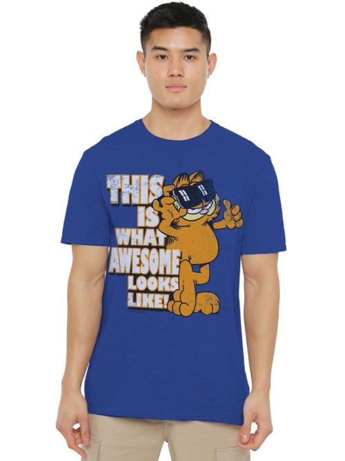 T-shirt awesome - garfield - Kiabi
