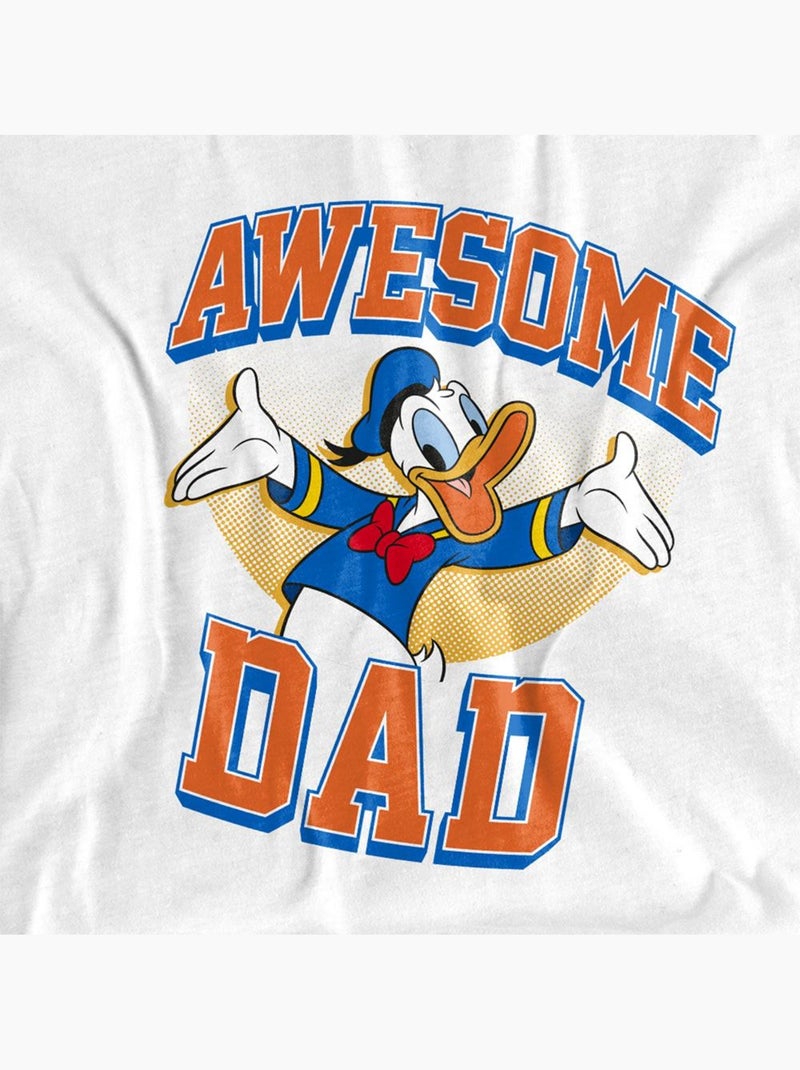 T-shirt awesome dad - disney Blanc - Kiabi