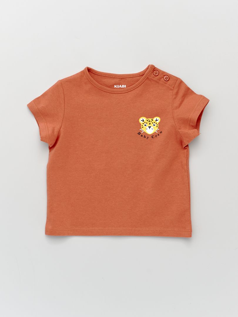 T-shirt 'baby crew' Rouge - Kiabi