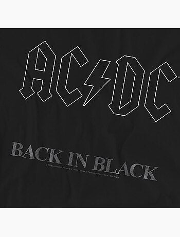 T-shirt back in black - ac/dc