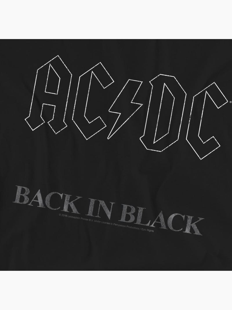 T-shirt back in black - ac/dc Noir - Kiabi