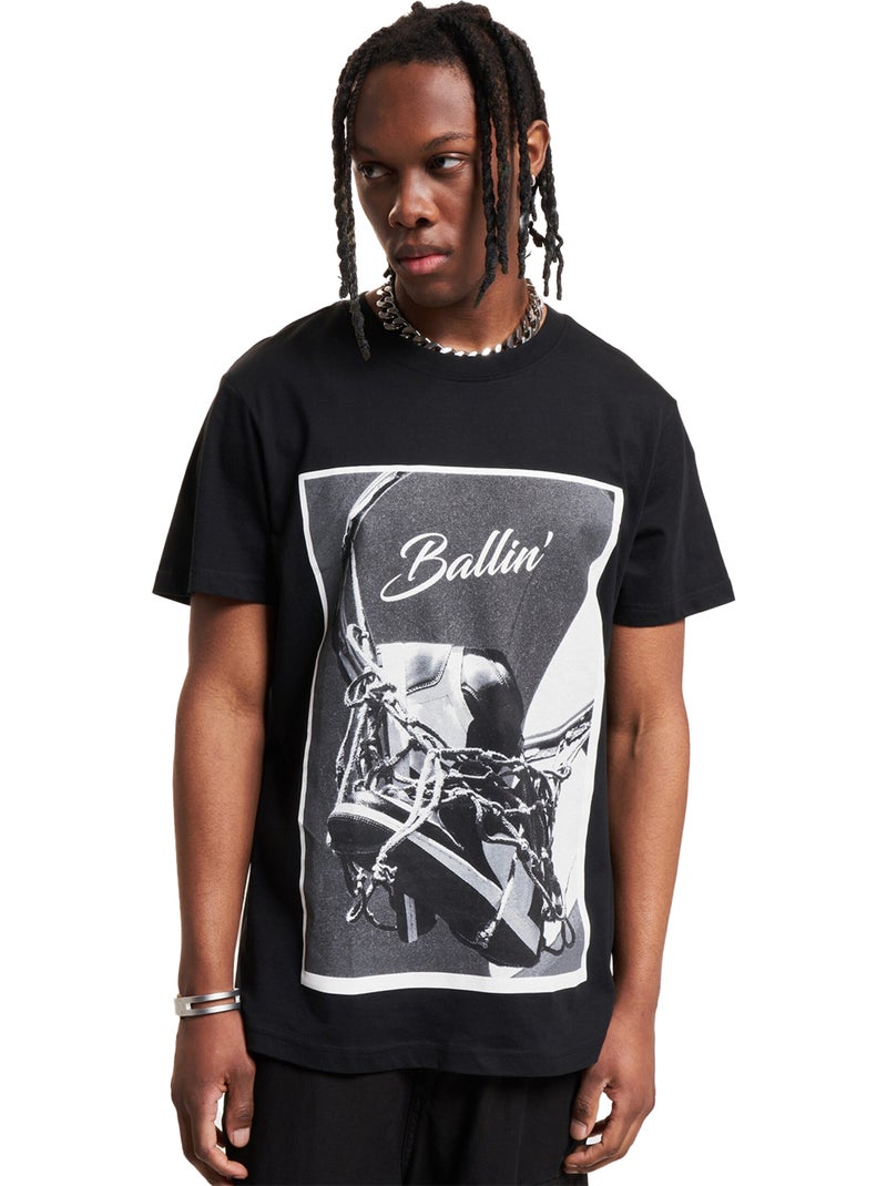 T-shirt ballin 3.0 - mister tee Noir - Kiabi