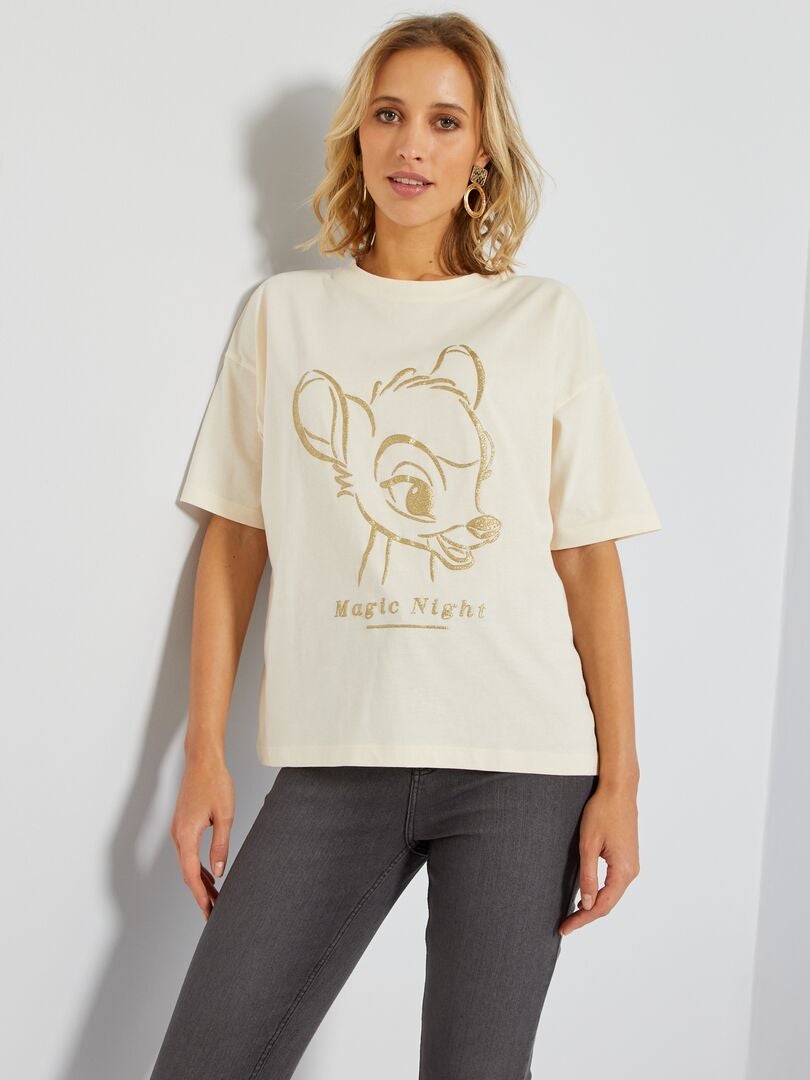 T-shirt 'Bambi' de 'Disney' Blanc - Kiabi