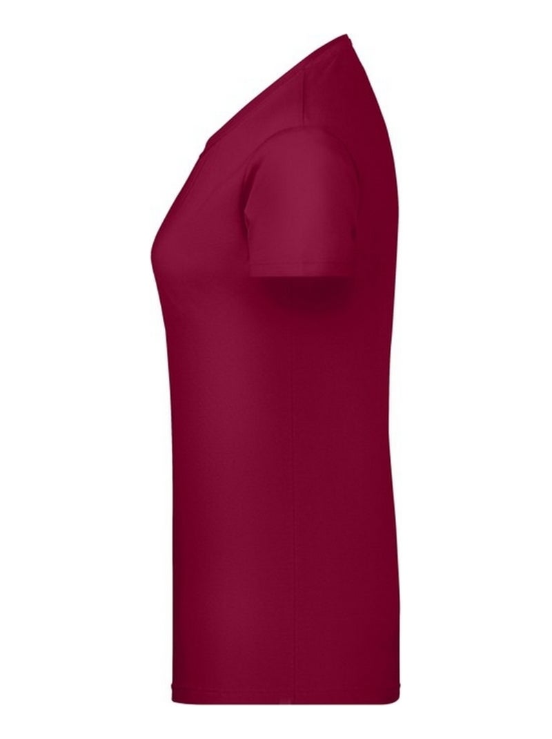 T-shirt basic - james and nicholson Bordeaux - Kiabi