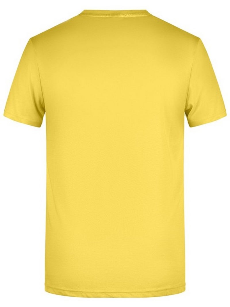T-shirt basic - james and nicholson Jaune - Kiabi