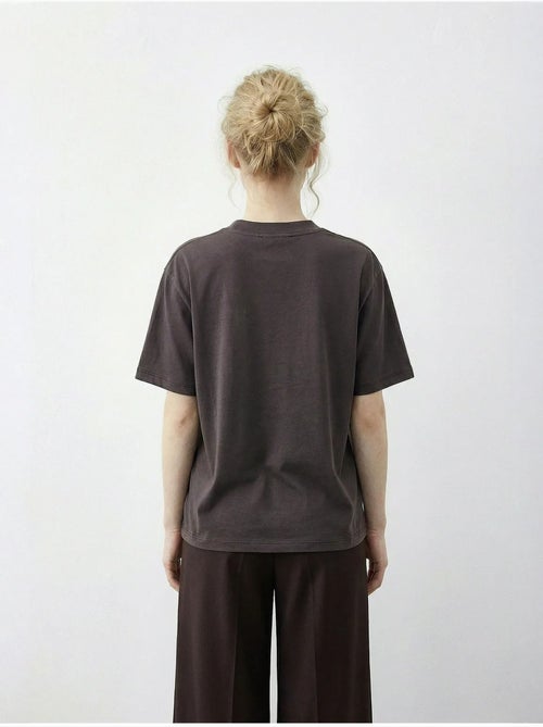 T-shirt basic à col rond avec détail accessoire lucci - Kiabi