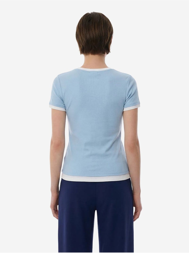 T-shirt basic layer penti Bleu ciel - Kiabi