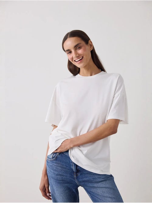 T-shirt basic oversize à manches courtes penti - Kiabi T-shirt basic oversize à manches courtes penti - Kiabi