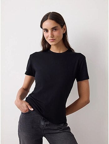 T-shirt basic slim fit à manches courtes penti