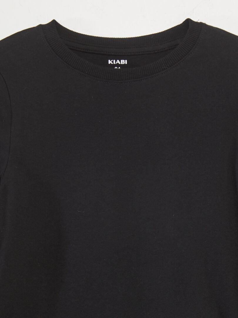 T-shirt Basique Homme Coton Bio – Slim Fit – 95% Coton Bio, 5% élasthanne – Certifié GOTS – Durable – Noir Onyx – Taille XXL