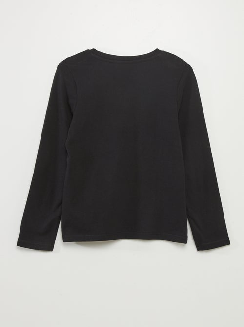 T-shirt basique à manches longues - Kiabi