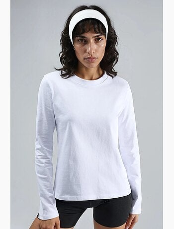 T-shirt basique col rond manches longues busem