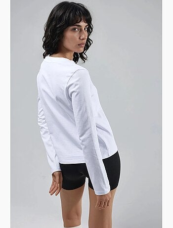 T-shirt basique col rond manches longues busem