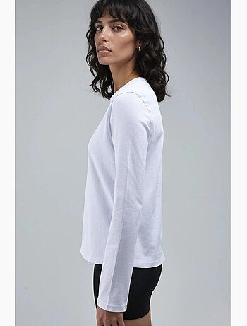 T-shirt basique col rond manches longues busem