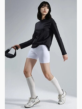 T-shirt basique col rond manches longues busem
