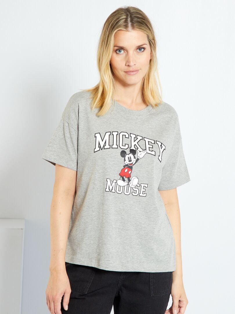 T-shirt basique 'Disney' Gris - Kiabi