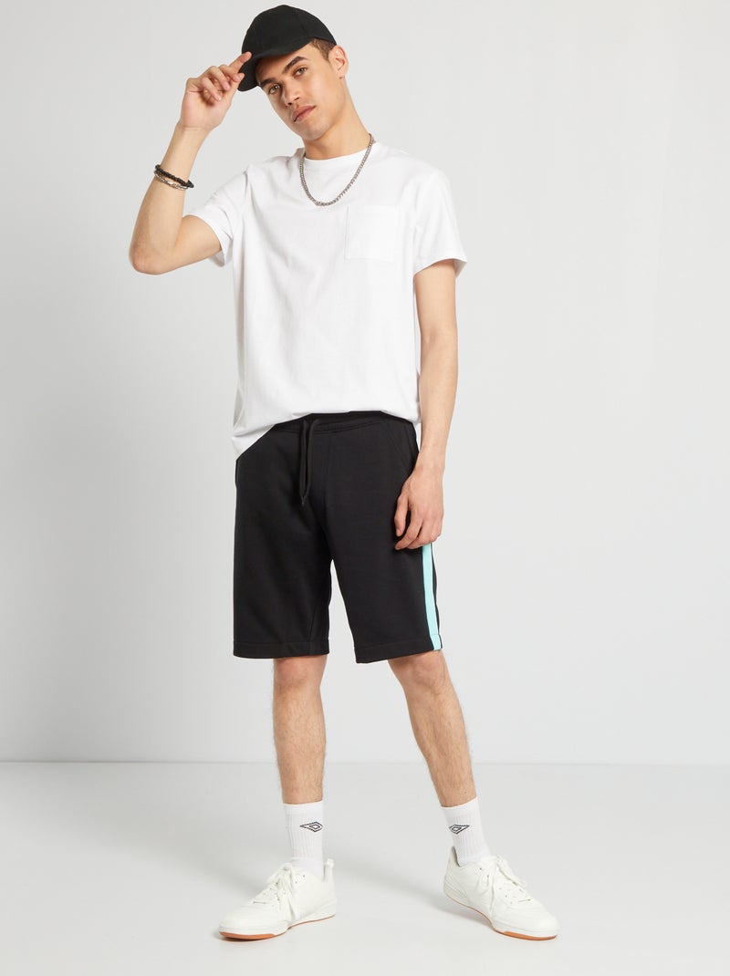 T-shirt basique en jersey blanc - Kiabi