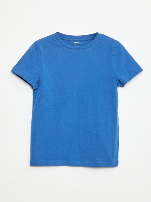 T-shirt basique en jersey uni - Kiabi