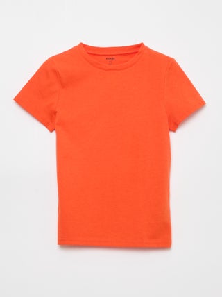 T-shirt basique en jersey uni